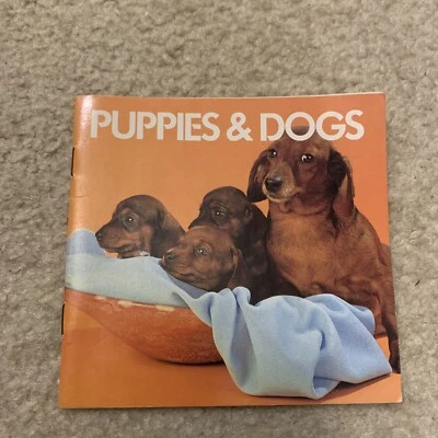 Puppies & Dogs Animal Info Paperback Book Scholastic Book Fairs 1984 Vintage - Image 1 of 4