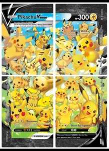 Pikachu V-Union Special Celebrations Ultra Rare Promo 4 Pokemon Cards * New * - Picture 1 of 1