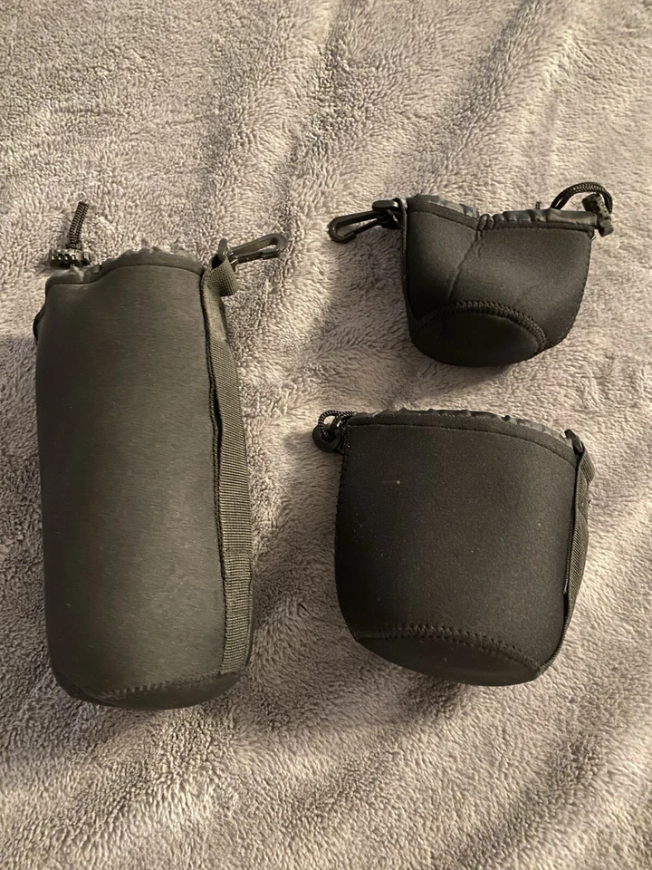 Bolsa de neopreno impermeable suave para lentes de cámara bolsa de almacenamiento estuche tamaño-S M L_-_ Foto 1 de 1