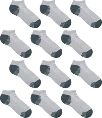 12 pares de calcetines para hombre No Show corte bajo atléticos correr forro informal talla 10-13 Foto 1 de 2