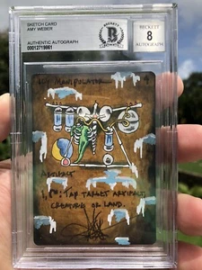 ICY MANIPULATOR, ARTIST SKETCH, MAGIC MTG, AMY WEBER, BAS 8! - Picture 1 of 3