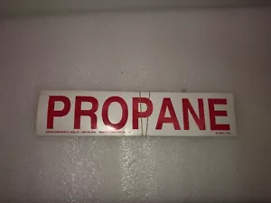 12" x 2" ROT/WEISS "Propan" und "Nicht Rauchen" AUFKLEBER AUFKLEBER KIT - Bild 1 von 2