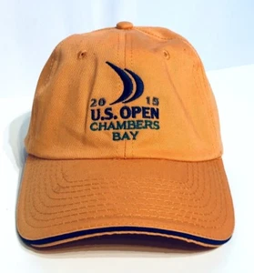 2015 US OPEN CHAMBERS BAY USGA Orange Adjustable Hat Baseball Cap~ NWT - Bild 1 von 4