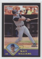 2003 Topps Chrome Black Refractor /199 Matt Williams #337