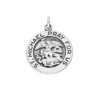 TheCharmWorks 925 Sterling Silver St Michael Charm - Picture 1 of 8
