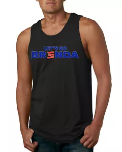 Camiseta sin mangas Let's Go Brenda Flag Logo Divertida MAGA Brandon FJB para hombre - Imagen 1 de 7