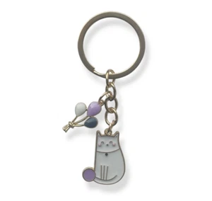 Cat Keyring With Balloon Charm - Picture 1 of 2