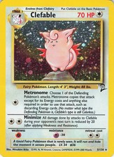 Clefable 5/130 - BASE SET 2 (2000) POKEMON TCG HOLO FOIL RARE CARD WOW L@@K