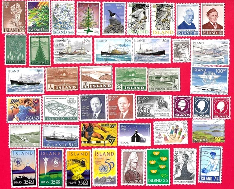 ICELAND Stamps Used 9 FREE SHIPPING! Cover