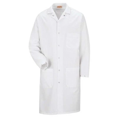 SMALL ESD Anti-Static Premium LAB COAT Tech Jacket Unisex WHITE KK18 2nd Red Kap - Image 1 of 2