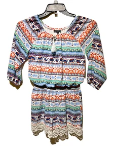 SEQUIN HEARTS Safari Print Romper GIRLS SIZE LARGE - Picture 1 of 5