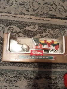 1995 Ertl Collectibles Dr. Pepper Horse and Wagon Diecast 1:32 Scale BANK - Picture 1 of 2