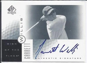 2001 sp Authentic Autograph  Sign of the Times  GARRETT WILLIS - Picture 1 of 1