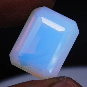 31,30 kt natürlicher blauer Feueropal strahlender Schliff Welo loser Edelstein - Bild 1 von 9