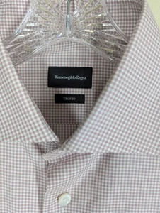 Ermenegildo Zegna Trofeo -NUEVA -100% Algodón Camisa EE. UU. Talla 40 (Cuello 15 3/4") COMO NUEVA - Imagen 1 de 13