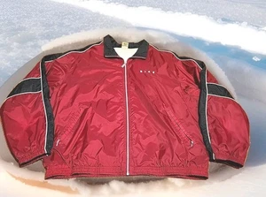 Nike Windbreaker Jacket Light Blue Vintage 90s Size Extra Large Black & Red - Picture 1 of 8