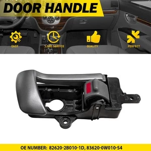 Inner Door Handle For 07-12 Hyundai Santa Fe Front Right or Rear Right Silver T - Picture 1 of 10