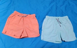 Boy Swim Shorts Lot Of 2 Size 6-7, Very Light Stain On Blue Ones, Not Noticeable - Picture 1 of 7