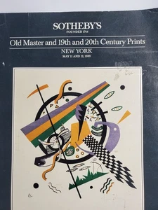 Sotheby's Old Master and 19th and 20th Century Prints New York May 11 & 12 1989 - Imagen 1 de 12