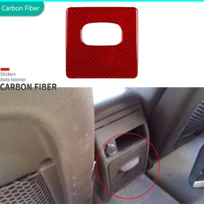 Cubierta de panel de almacenamiento trasero interior de fibra de carbono roja para Chevrolet Malibu 2008-12 Foto 1 de 4