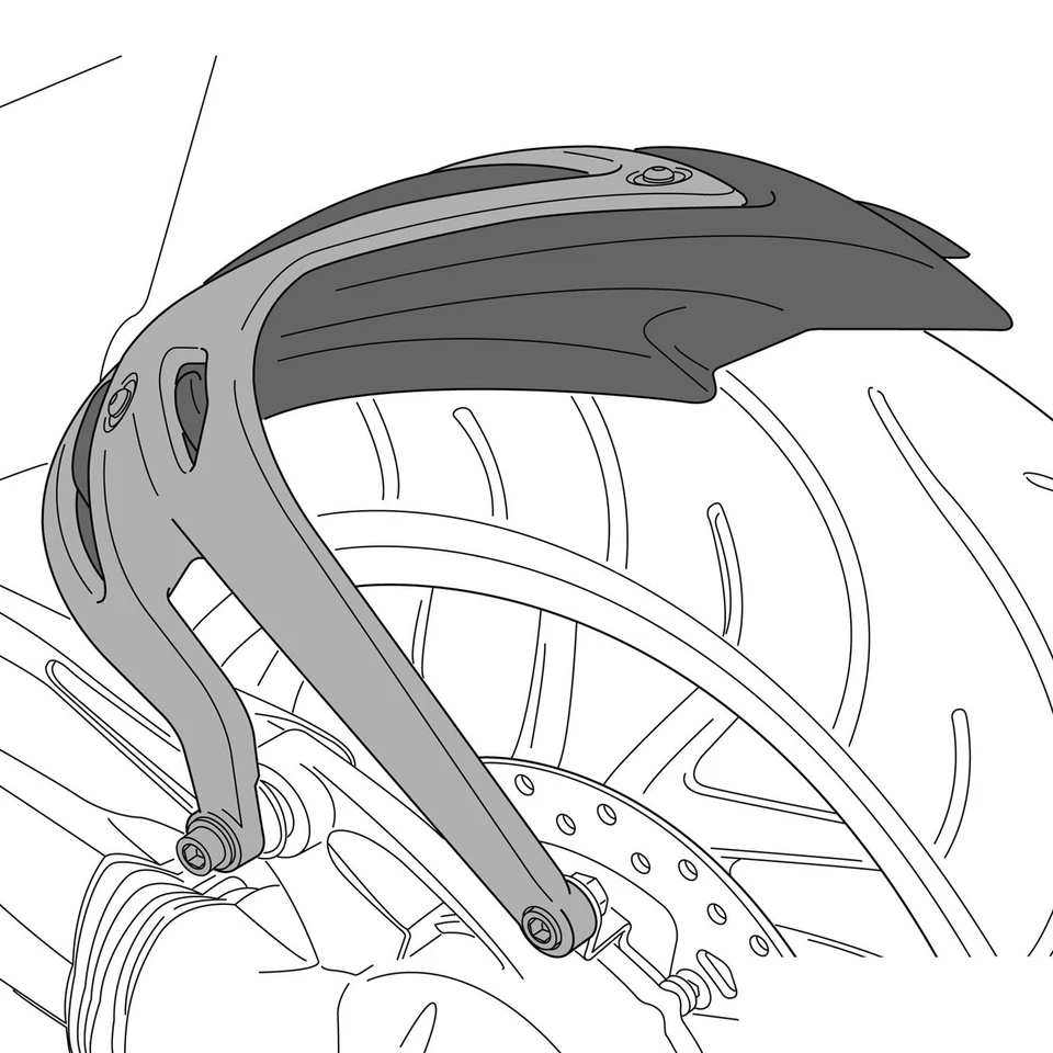 For Suzuki GSXR600 1997-2002 Puig Rear Black Fender - Image 1 of 1