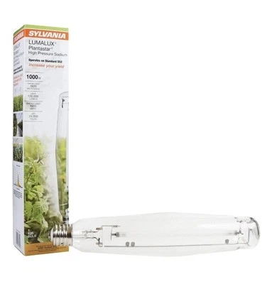 Sylvania LumaLux Plantastar 高压钠 1000W 生长灯 E25 / S52-S2+ — 第 1/4 张图片