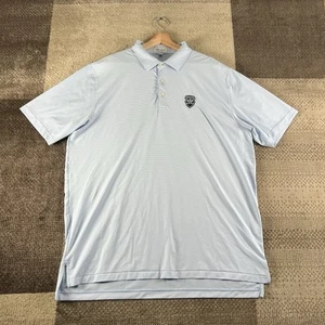 Peter Millar Summer Comfort Performance Shirt Mens XL Blue Striped Belleair CC - Picture 1 of 8