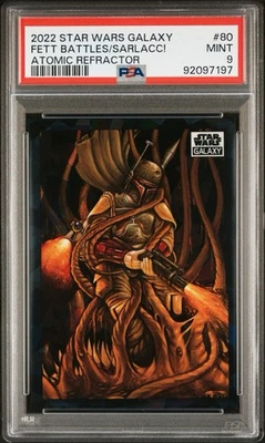 2022 Topps SW Chrome Galaxy Boba Fett Battles The Sarlacc! Atomic /150 - Image 1 of 2