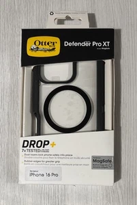 OtterBox Defender Pro XT Series MagSafe Case For iPhone 16 Pro, Clear / Black - Afbeelding 1 van 1