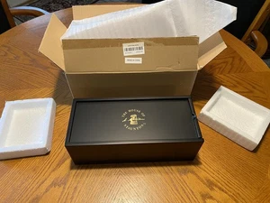 House Of Staunton Black Slide-Top Chess Box 12.5”x4”x5.375” New - Picture 1 of 6