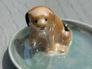 Noritake Deco Era Lusterware Puppy Dog Pin Dish Completely Adorable - Picture 1 of 3