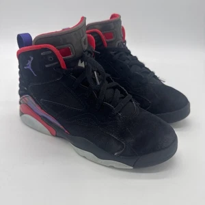 Boys Jordan Youth 6 Rings Sneakers Size 2 Black Red - Picture 1 of 8