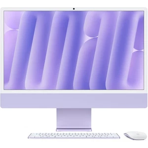 New Apple iMac 24 All-in-One M4 Purple 8C CPU 8C GPU 16GB 256GB SSD - Afbeelding 1 van 16