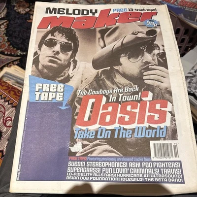 MELODY MAKER 1998 7 MARCH OASIS SUEDE STEREOPHONICS ASH FOO FIGHTERS ULTRASOUND - Image 1 of 4
