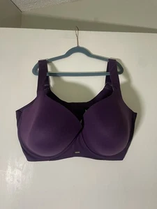 Lane Bryant Cacique leicht gefütterter Balconette BH lila Bügel 42H siehe Beschreibung - Bild 1 von 4