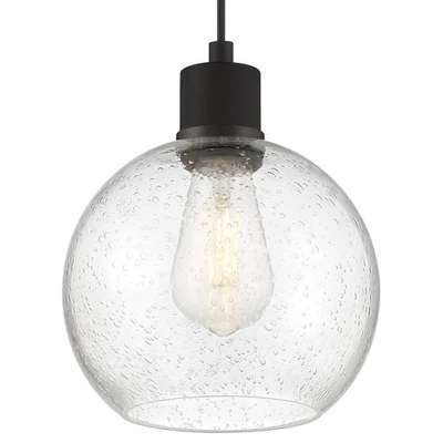 Access Lighting 63142LEDDLP/SDG Port Nine 8"W LED Mini Pendant - Black - Image 1 of 4