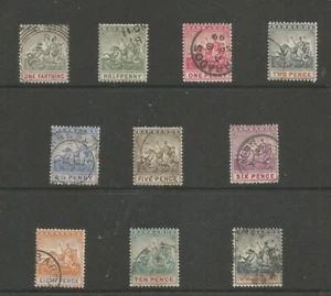 BARBADOS SG105-14 the 1892-1903 short set to 1st 2/6d USED cat £100 - Picture 1 of 1