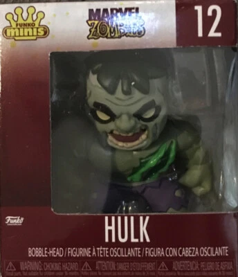 Funko Minis Marvel Zombies - Figura Bobblehead Hulk # 12 Nuevo En Caja Foto 1 de 4