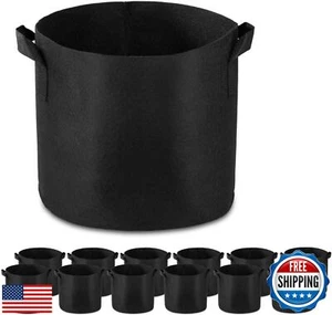 Garden4Ever 12-Pack 3 Gallon Grow Bags Heavy Duty Container Thickened Nonwove - Picture 1 of 5