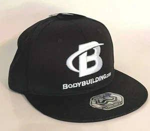 Bodybuilding.com Wicked Wear Black Snap Back Adjustable Hat New w/ Tags - Picture 1 of 5