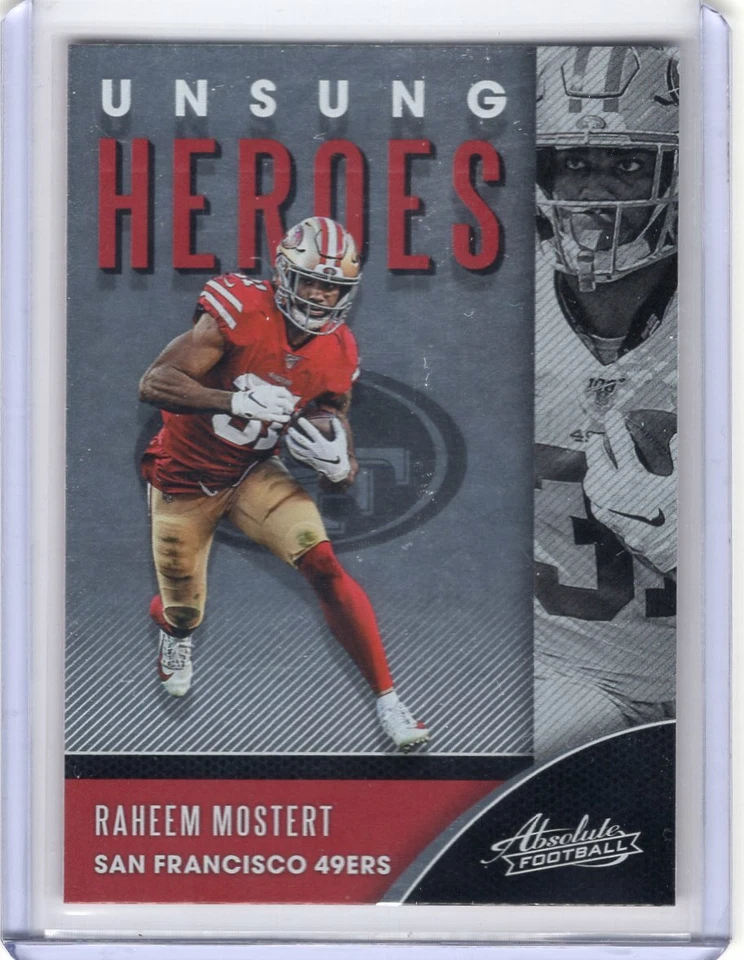 RAHEEM MOSTERT 2020 Panini Absolute UNSUNG HEROES - 49ERS - Image 1 of 1