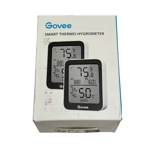 Govee Smart Indoor Hygrometer Thermometer 2PK  H5075 New - Picture 1 of 3