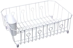 Rubbermaid White Dr FBA_6032-AR-WHT 6032ARWHT Large Dish Drainer, No Size - Picture 1 of 1