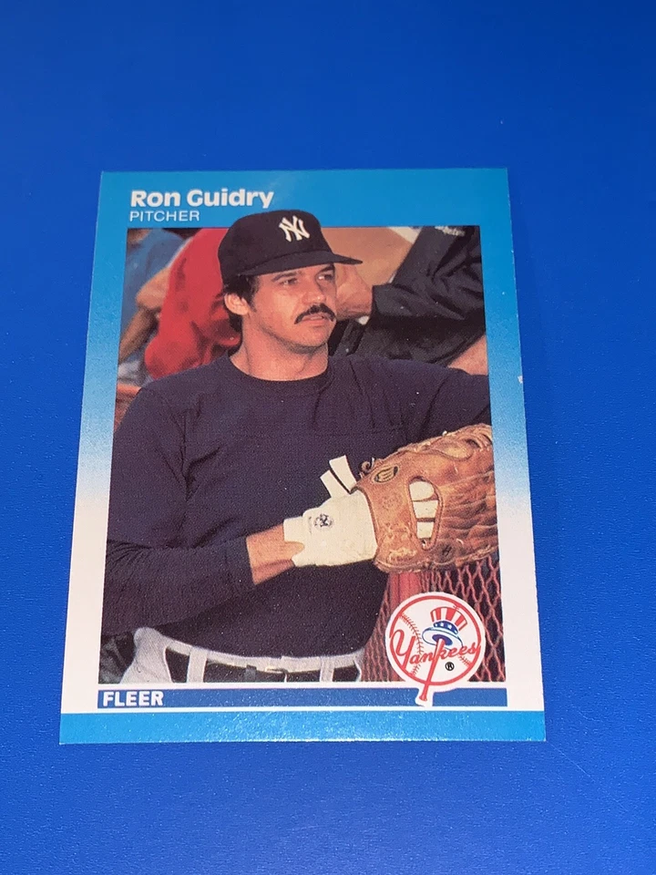 1987 Fleer Ron Guidry Baseball Card #100 New York Yankees Set Break NM-MINT - Image 1 of 1