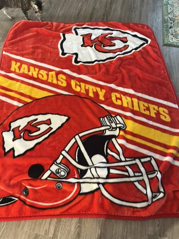 Kansas City chiefs fleece blanket large 6ft By 5ft Cover