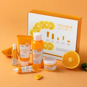 Vitamin C Skincare Set Travel Kit For Soft Skin - Picture 1 of 13