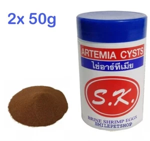 2x Super Natural Food Artemia Cysts Brine Shrimp Fairy Eggs Hatched Killifish - Picture 1 of 4