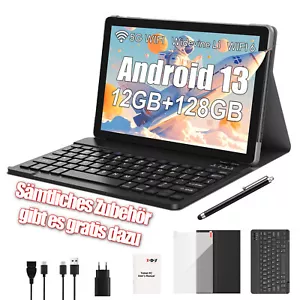 2025 NEU Tablet 10.1 Zoll 12GB 128GB Android 13 5G WiFi 6 IPS 7000mah Kamera GMS - Bild 1 von 13