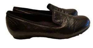 Munro Shoes Black Patent Leather Casual Slip On Loafers Women’s Size 7 1/2 W - Picture 1 of 9