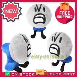 🔥7in Cute Grey Fan Battle for Dream Island Plush Toy BFDI Stuffed Doll Kid Gift - Picture 1 of 10